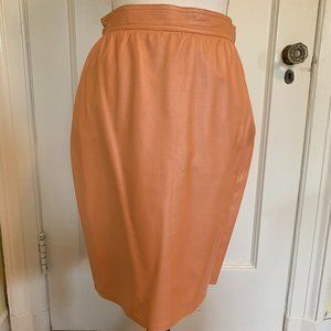 Vintage Emanuel Ungaro Leather Skirt, Size S